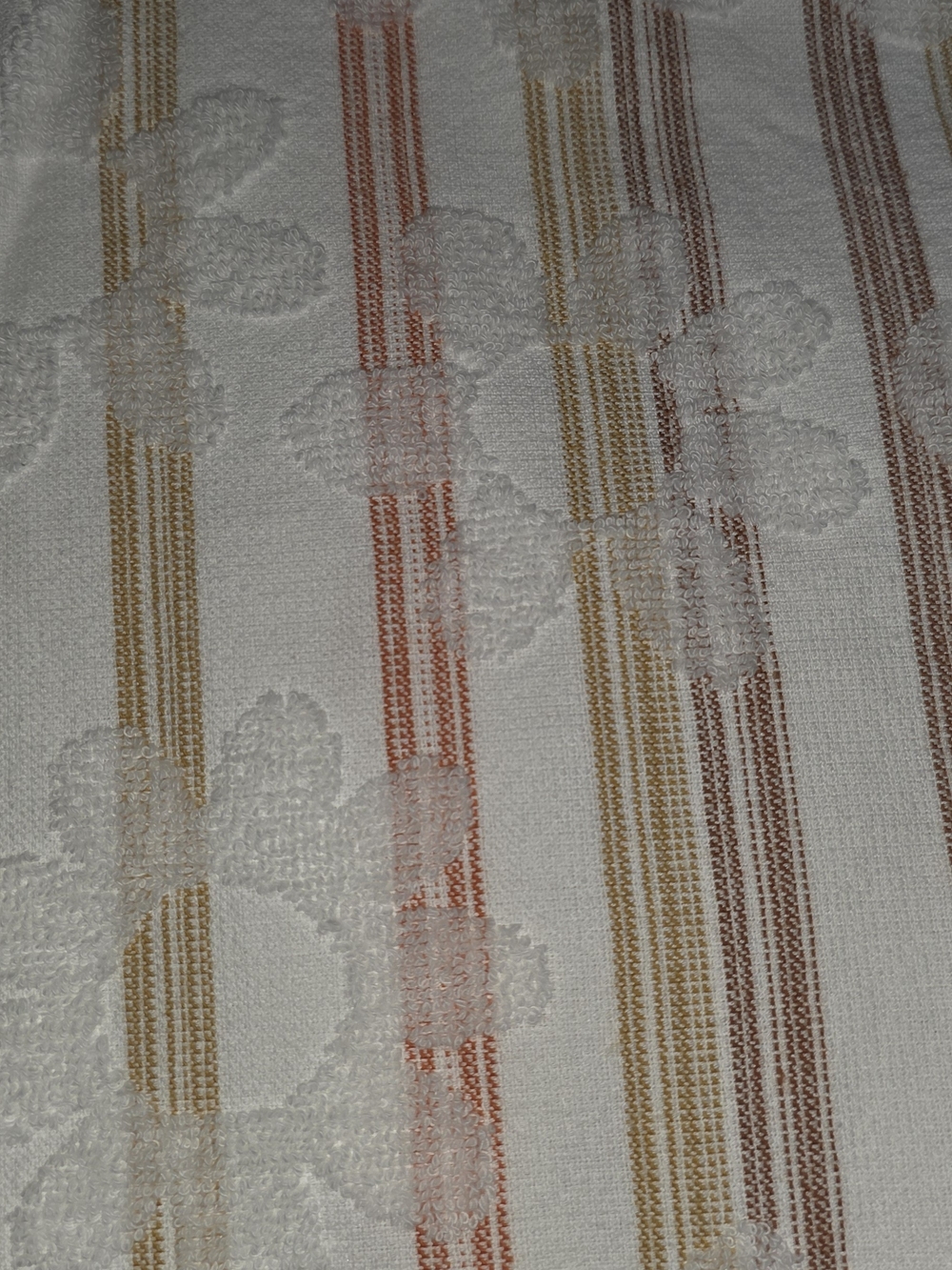 Women’s Striped Daisy Lace-Up Swim Coverup - Cream & Pastel Stripes - Picture 4 of 4